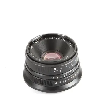 25 мм F1.8 F/1.8 HD MC Широкоъгълен обектив с ръчно управление за Fujifilm fx X-A1 XA2 X-A3, X-M1 X-X E1-E2 X-Pro1 X-T1 XT2 XT10 XT20 камера