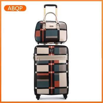 ABQP 16-инчов малък пътен куфар с 20-инчов ръчния багаж за деца, чанта за количка, комплект ръчен багаж maletas de viaje
