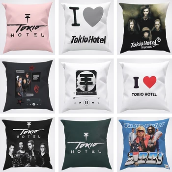 Tokio Hotel Калъфки за възглавници за легло, украса на автомобил, есенен декор, калъфки за възглавници 45*45, декоративни калъфки за възглавници 50x50, диван