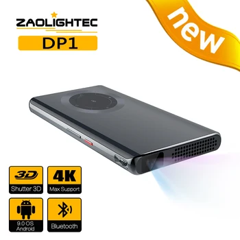 ZAOLITGHTEC DP1 Мини Преносими Пико Интелигентни Андроид Wifi TV 1080P 4K Открит DLP Проектор за Мобилен Смартфон 4K Кино