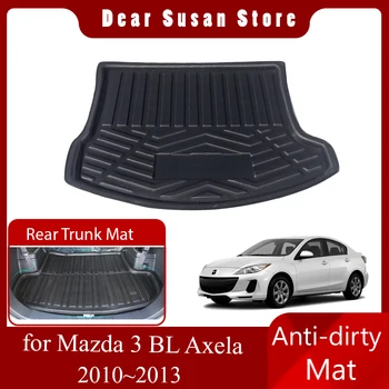 Автомобилен тампон на задния багажник Mazda3 на Mazda 3 BL Axela седан 2010 ~ 2013 Подплата за краката резервни части тава подложка за багажника калъф за кола потребителски аксесоари