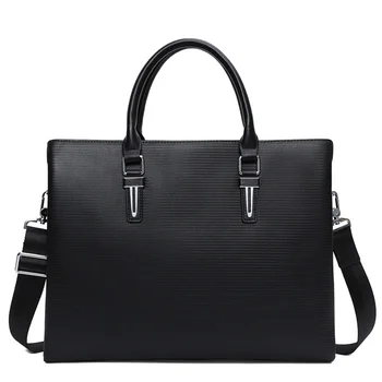 Висококачествена мъжка чанта от естествена кожа, чанта за лаптоп, бизнес портфейл, чанта на рамото от телешка кожа на горния слой
