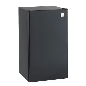 Компактен хладилник за домашния офис или хотел, с Двупосочна като, Мини-хладилник с Energy Star, 3,3 кубически метра, Черен