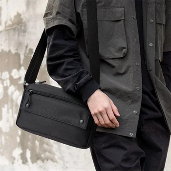 Модерен мъжки Оксфорд чанта-месинджър през рамо, водоустойчив, с няколко джоба, в чантата си за мобилен телефон, чантата през рамо, странична чанта за мъже