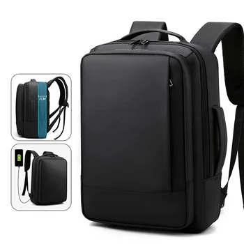 Мъжки раница, мултифункционални водоустойчиви чанти за лаптоп, раница за зареждане чрез USB, анти-кражба ученически чанти, пътнически раница