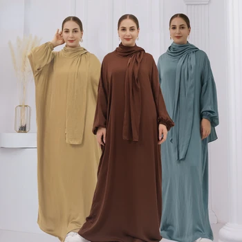 Нов Близък Изток Дубай, Турция Рокля-Хиджаб Модерен Марокански Кафтан Vestidos Elegantes Para Mujer Абая за Жени Халати