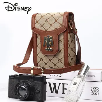 Оригиналната нова дамска чанта за през рамо Disney Mickey, подобрена ретро-универсална чанта за мобилен телефон, висококачествена и модерна дамска чанта през рамо