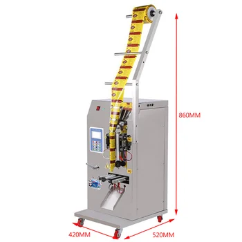 Пакетираща машина за течности, вертикална форма за попълване, саше, автоматична машина за количествено определяне на пакетиране на течности, запайочная машина