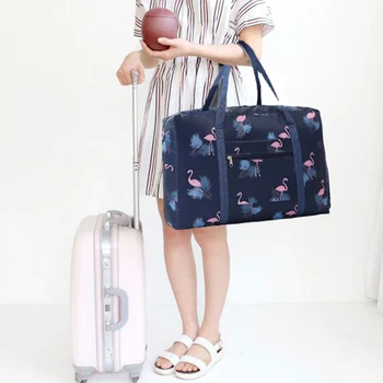 Сгъваема чанта, преносима голяма спортна чанта, Оксфордские пътни чанти за съхранение на багаж, чанта за съхранение на дрехи XL, дамски унисекс чанта