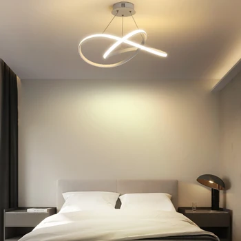 Тавана лампа главната спалня е лесна модерна творческа линия хол с трапезария и лампа скандинавски постмодернистский кабинет лампа за спални