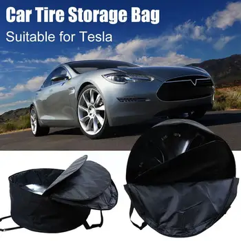 Тасове За колела Чанта За Съхранение на Дължината на Кутията Чанта За Съхранение на Tesla, Модел 3 Y Heel Капачката на Главината на Преносим Органайзер За Носене, Чанта за Аксесоари Авто Z9P9