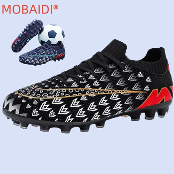 Футболни обувки унисекс, детски футболни обувки, улични мъжки футболни обувки TF / FG, мъжки маратонки за мини-футбол на закрито, размер 33-45