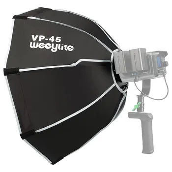 Weeylite 45 см Параболични Софтбокс Преносим Сгъваема Лампа Ing за Ninja 200/NInja 300 COB LED Видео Лампа