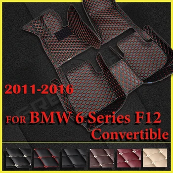 Автомобилни стелки за BMW 6 серия F12 мек покрив 2011 2012 2013 2014 2015 2016, автомобилни накладки за краката, carpeted floor, аксесоари за интериора
