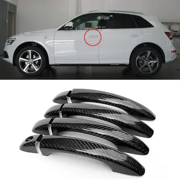 Дръжката на вратата на колата е от въглеродни влакна без умна апликации за замочной кладенци за Audi Q3 13-16