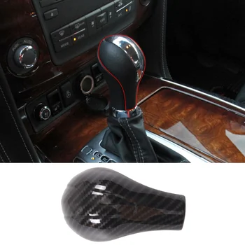 За 2013-2017 Infiniti QX80 ABS Въглеродни Влакна Автомобили Скоростна Кутия Дръжка на скоростния Корона Стикер на Кутията Довършителни Стикер Автомобилни Аксесоари