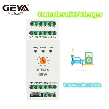 Контролер GEYA GYPC2-C Evse Електронен Протокол зарядно устройство за Електрически автомобили Кабелна Изход 10А-32A AC240V 50Hz зарядно устройство за електрически автомобили