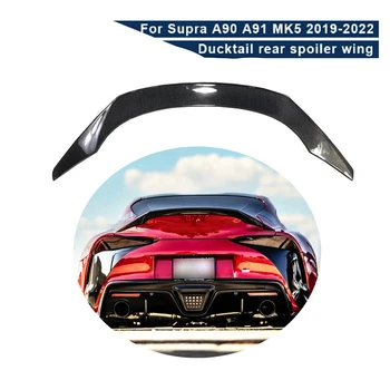 Спойлер От Въглеродни Влакна Заден Багажник Състезателни Багажника Броня За Toyota Supra A90 MK5 2019-2022 FRP Авто Заден Багажник Състезателни Крило на Багажника Спойлер