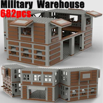 Съвременната военна база, склад, строителни блокове, блокгауз, заводское оръжие, тухли, играчки, подарък за момчета